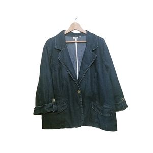 Womens plus denim jacket